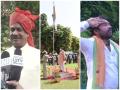 Rajnath Singh, other union ministers hoist national flag at their residences - Hindi News | Rajnath Singh, other union ministers hoist national flag at their residences | Latest national News at Lokmattimes.com