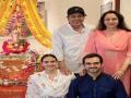 Ganpati Visarjan: Hema Malini and family bid adieu to Bappa - Hindi News | Ganpati Visarjan: Hema Malini and family bid adieu to Bappa | Latest entertainment News at Lokmattimes.com