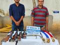 Two held in Hyderabad for illegal sale of lethal arms - Hindi News | Two held in Hyderabad for illegal sale of lethal arms | Latest national News at Lokmattimes.com