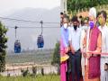 LG Manoj Sinha inaugurates Peerkho-Mahamaya ropeway in Jammu to boost tourism - Hindi News | LG Manoj Sinha inaugurates Peerkho-Mahamaya ropeway in Jammu to boost tourism | Latest national News at Lokmattimes.com
