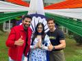 Debutant Prem, Adah Sharma, Vaibhav Tatwawadi flag off I-Day bike rally in Mumbai - Hindi News | Debutant Prem, Adah Sharma, Vaibhav Tatwawadi flag off I-Day bike rally in Mumbai | Latest international News at Lokmattimes.com