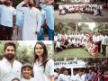 Allu Arjun celebrates I-Day with wife Sneha, kids, staff - Hindi News | Allu Arjun celebrates I-Day with wife Sneha, kids, staff | Latest international News at Lokmattimes.com