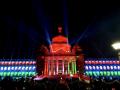 K'taka Vidhana Soudha illuminates in Tricolour on I-Day eve - Hindi News | K'taka Vidhana Soudha illuminates in Tricolour on I-Day eve | Latest politics News at Lokmattimes.com