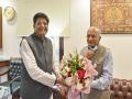 Ladakh Lt Governor meets Piyush Goyal - Hindi News | Ladakh Lt Governor meets Piyush Goyal | Latest national News at Lokmattimes.com