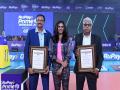 PV Sindhu inducts father PV Ramana and Shyam Sunder Rao into Prime Volleyball League Hall of Fame - Hindi News | PV Sindhu inducts father PV Ramana and Shyam Sunder Rao into Prime Volleyball League Hall of Fame | Latest other-sports News at Lokmattimes.com