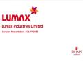 Lumax Q1 revenue jumps four times to Rs 314 crore - Hindi News | Lumax Q1 revenue jumps four times to Rs 314 crore | Latest business News at Lokmattimes.com