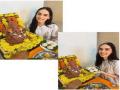 Manushi Chhillar celebrates Ganesh Chaturthi with eco-friendly idol - Hindi News | Manushi Chhillar celebrates Ganesh Chaturthi with eco-friendly idol | Latest entertainment News at Lokmattimes.com