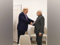 Day after denouncing 'unacceptable' Indian tariffs, Trump softens stance during bilateral with Modi - Hindi News | Day after denouncing 'unacceptable' Indian tariffs, Trump softens stance during bilateral with Modi | Latest international News at Lokmattimes.com
