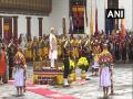 PM Modi receives guard of honour at Tashichhoedzong Palace - Hindi News | PM Modi receives guard of honour at Tashichhoedzong Palace | Latest international News at Lokmattimes.com