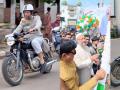Asaduddin Owaisi vrooms on bike in Hyderabad - Hindi News | Asaduddin Owaisi vrooms on bike in Hyderabad | Latest politics News at Lokmattimes.com