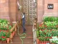 Parliament premises cleaned, sanitised in view of COVID-19 - Hindi News | Parliament premises cleaned, sanitised in view of COVID-19 | Latest national News at Lokmattimes.com