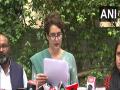 Priyanka Gandhi urges PM Modi to not share dias with Ajay Mishra Teni at DGP conference in Lucknow - Hindi News | Priyanka Gandhi urges PM Modi to not share dias with Ajay Mishra Teni at DGP conference in Lucknow | Latest politics News at Lokmattimes.com