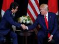 Trump, Abe hold telephonic talks, discuss North Korea - Hindi News | Trump, Abe hold telephonic talks, discuss North Korea | Latest international News at Lokmattimes.com
