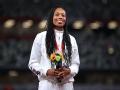 Allyson Felix bags bronze in women's 400m, sets record by winning 10th Olympic medal - Hindi News | Allyson Felix bags bronze in women's 400m, sets record by winning 10th Olympic medal | Latest other-sports News at Lokmattimes.com