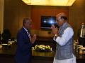 Rajnath Singh discusses defence cooperation with Madagascar counterpart - Hindi News | Rajnath Singh discusses defence cooperation with Madagascar counterpart | Latest international News at Lokmattimes.com