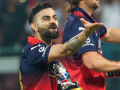 IPL 2026: Kohli blows flying kiss to wife Anushka after emphatic RCB victory - Hindi News | IPL 2026: Kohli blows flying kiss to wife Anushka after emphatic RCB victory | Latest other-sports News at Lokmattimes.com