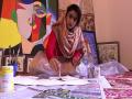 Young Kashmiri woman wins laurels at national level painting competitions - Hindi News | Young Kashmiri woman wins laurels at national level painting competitions | Latest national News at Lokmattimes.com