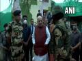 J-K: Amit Shah visits forward areas at Makwal border - Hindi News | J-K: Amit Shah visits forward areas at Makwal border | Latest national News at Lokmattimes.com