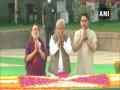 Sons of Lal Bahadur Shastri pay tribute to him at Vijay Ghat - Hindi News | Sons of Lal Bahadur Shastri pay tribute to him at Vijay Ghat | Latest national News at Lokmattimes.com