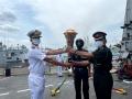INS Sumedha embarks on with Swarnim Vijay Varsh celebrations to Port Blair - Hindi News | INS Sumedha embarks on with Swarnim Vijay Varsh celebrations to Port Blair | Latest international News at Lokmattimes.com