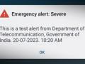 Govt tests 'emergency alert system', sends sample message to several users - Hindi News | Govt tests 'emergency alert system', sends sample message to several users | Latest international News at Lokmattimes.com