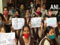 Trainees of five DIETs stage protest demanding final exams through online mode in Tripura's Agartala - Hindi News | Trainees of five DIETs stage protest demanding final exams through online mode in Tripura's Agartala | Latest national News at Lokmattimes.com