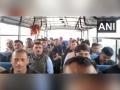 'Bharat Mata Ki Jai' chant Indian officials evacuated from Kabul after landing in Gujarat - Hindi News | 'Bharat Mata Ki Jai' chant Indian officials evacuated from Kabul after landing in Gujarat | Latest international News at Lokmattimes.com