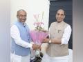 N Biren Singh meets Rajnath ahead of govt formation in Manipur - Hindi News | N Biren Singh meets Rajnath ahead of govt formation in Manipur | Latest politics News at Lokmattimes.com