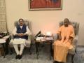 Yogi Adityanath meets JP Nadda in Delhi, discussions on UP cabinet on agenda - Hindi News | Yogi Adityanath meets JP Nadda in Delhi, discussions on UP cabinet on agenda | Latest politics News at Lokmattimes.com