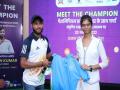 Tokyo Paralympics Silver Medallist Praveen Kumar revisits his school under 'Meet the Champion' initiative - Hindi News | Tokyo Paralympics Silver Medallist Praveen Kumar revisits his school under 'Meet the Champion' initiative | Latest other-sports News at Lokmattimes.com