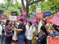 NMMTA stages protest against NMC - Hindi News | NMMTA stages protest against NMC | Latest politics News at Lokmattimes.com