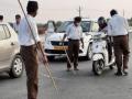 Pictures of RSS men manning checkpoint near Hyderabad spark row - Hindi News | Pictures of RSS men manning checkpoint near Hyderabad spark row | Latest national News at Lokmattimes.com