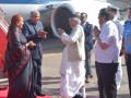 Maha: Dhankhar arrives on maiden visit, gets warm welcome - Hindi News | Maha: Dhankhar arrives on maiden visit, gets warm welcome | Latest maharashtra News at Lokmattimes.com