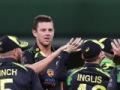 2nd T20I: Hazlewood stars as Australia beat Sri Lanka in Super Over thriller - Hindi News | 2nd T20I: Hazlewood stars as Australia beat Sri Lanka in Super Over thriller | Latest cricket News at Lokmattimes.com