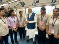 PM Modi inaugurates much-awaited Whitefield metro line in Bengaluru - Hindi News | PM Modi inaugurates much-awaited Whitefield metro line in Bengaluru | Latest politics News at Lokmattimes.com