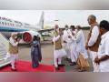 PM Modi lands in Hyderabad to attend BJP's National Executive meeting - Hindi News | PM Modi lands in Hyderabad to attend BJP's National Executive meeting | Latest national News at Lokmattimes.com