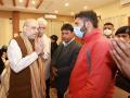 Amit Shah meets families of soldiers, civilians killed in recent terror attacks in J-K - Hindi News | Amit Shah meets families of soldiers, civilians killed in recent terror attacks in J-K | Latest national News at Lokmattimes.com