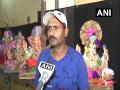 Ahead of Ganesha Chaturthi, artist prepares 'sanitiser Ganesha idols' - Hindi News | Ahead of Ganesha Chaturthi, artist prepares 'sanitiser Ganesha idols' | Latest national News at Lokmattimes.com