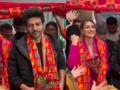 'Shehzada' Kartik Aaryan celebrated his first Lohri in Punjab - Hindi News | 'Shehzada' Kartik Aaryan celebrated his first Lohri in Punjab | Latest entertainment News at Lokmattimes.com