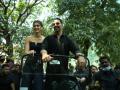 Akshay Kumar, Kriti Sanon visit National Museum of Indian Cinema - Hindi News | Akshay Kumar, Kriti Sanon visit National Museum of Indian Cinema | Latest entertainment News at Lokmattimes.com