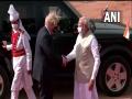 PM Modi receives UK PM Boris Johnson at Rashtrapati Bhavan - Hindi News | PM Modi receives UK PM Boris Johnson at Rashtrapati Bhavan | Latest international News at Lokmattimes.com