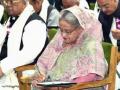 B'desh PM Sheikh Hasina takes oath for historic 4th term in office - Hindi News | B'desh PM Sheikh Hasina takes oath for historic 4th term in office | Latest politics News at Lokmattimes.com