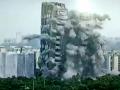 Noida twin towers demolished - Hindi News | Noida twin towers demolished | Latest national News at Lokmattimes.com