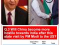 CVoter Survey: Opinion divided over Chinese hostility towards PM Modi's US visit - Hindi News | CVoter Survey: Opinion divided over Chinese hostility towards PM Modi's US visit | Latest politics News at Lokmattimes.com