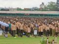 1 cr students sing patriotic songs to set world record in Rajasthan - Hindi News | 1 cr students sing patriotic songs to set world record in Rajasthan | Latest national News at Lokmattimes.com
