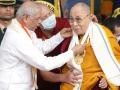Dalai Lama conferred Gandhi Mandela Award - Hindi News | Dalai Lama conferred Gandhi Mandela Award | Latest politics News at Lokmattimes.com
