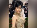 Cardi B shines in all-gold dress at Met Gala 2022 - Hindi News | Cardi B shines in all-gold dress at Met Gala 2022 | Latest lifestyle News at Lokmattimes.com