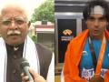 Haryana CM congratulates Neeraj Chopra on gold win - Hindi News | Haryana CM congratulates Neeraj Chopra on gold win | Latest other-sports News at Lokmattimes.com