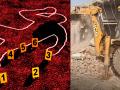 House of accused demolished after Amethi murder - Hindi News | House of accused demolished after Amethi murder | Latest national News at Lokmattimes.com