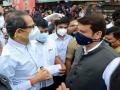 Maharashtra CM Uddhav Thackerey, Leader of Opposition Devendra Fadnavis visit flood-affected areas in Kolhapur - Hindi News | Maharashtra CM Uddhav Thackerey, Leader of Opposition Devendra Fadnavis visit flood-affected areas in Kolhapur | Latest national News at Lokmattimes.com